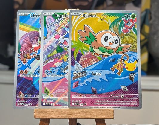 Popplio Rowlet Litten - MEP 043 044 045 - First Partner.