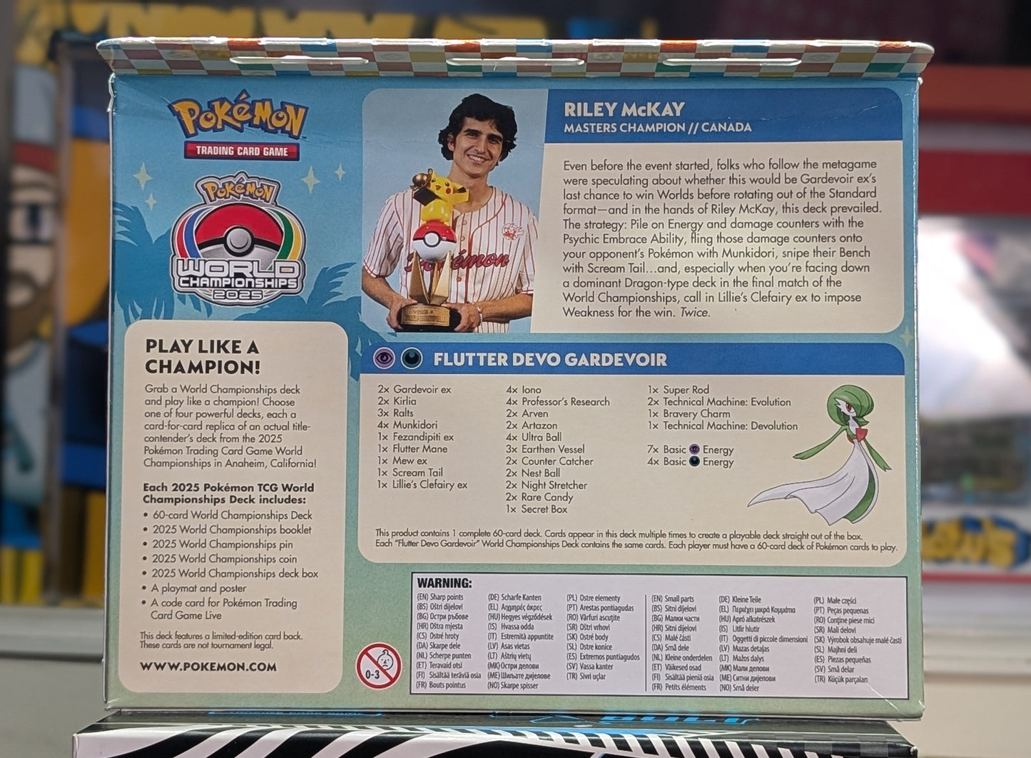 Pokémon 2025 World Championships Deck Flutter Devo Gardevoir - Riley McKay.