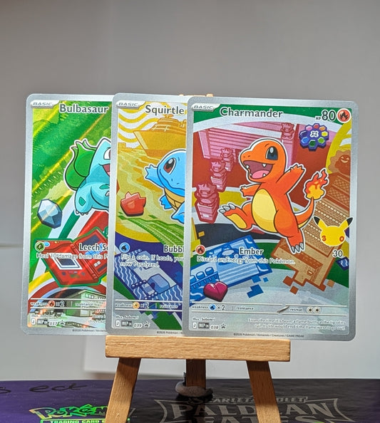 First Partner Illustration Collection Series 1 Kanto Gen 1 3x Cards - MEP - 037, 038, 039