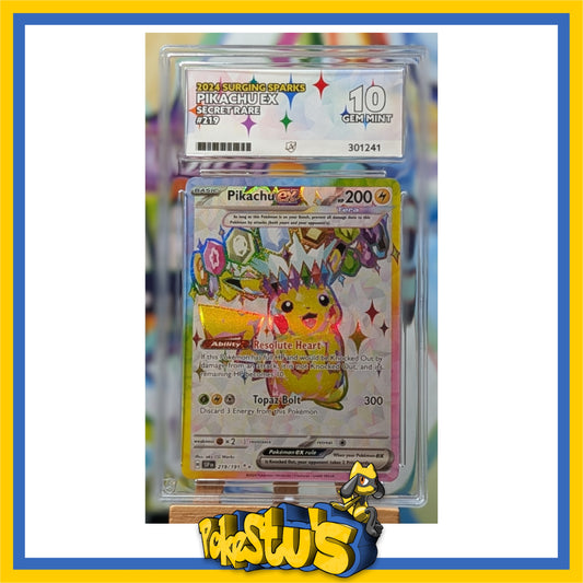 Pikachu Ex - 219/191 Surging Sparks - ACE 10