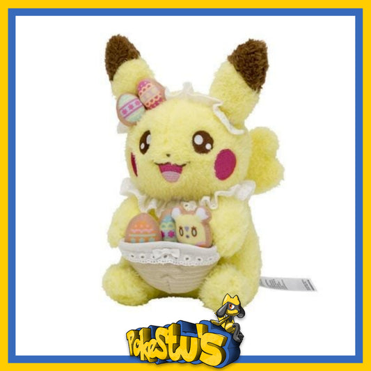 Yum Yum Easter Pikachu Plush- Japanese Pokémon Centre