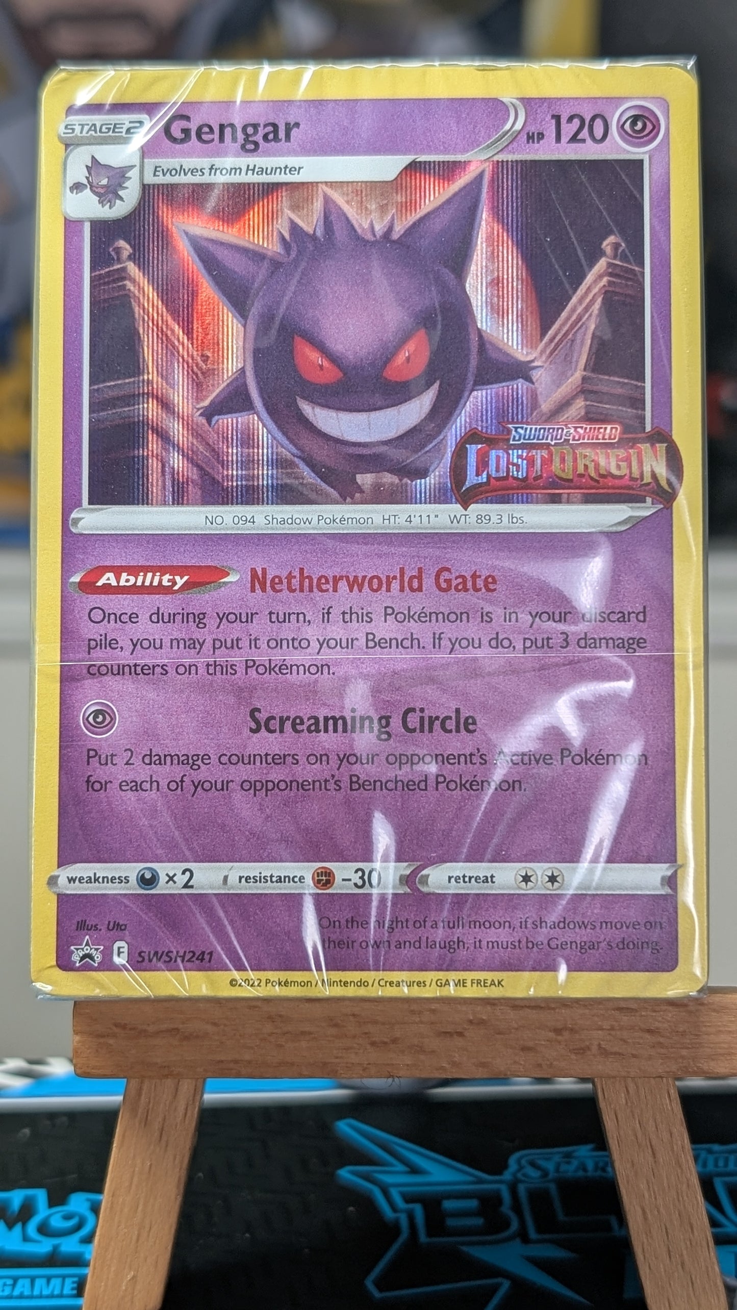 Gengar - SWSH241 - Lost Origin - Stamped Pre-release Promo - Sealed Deck