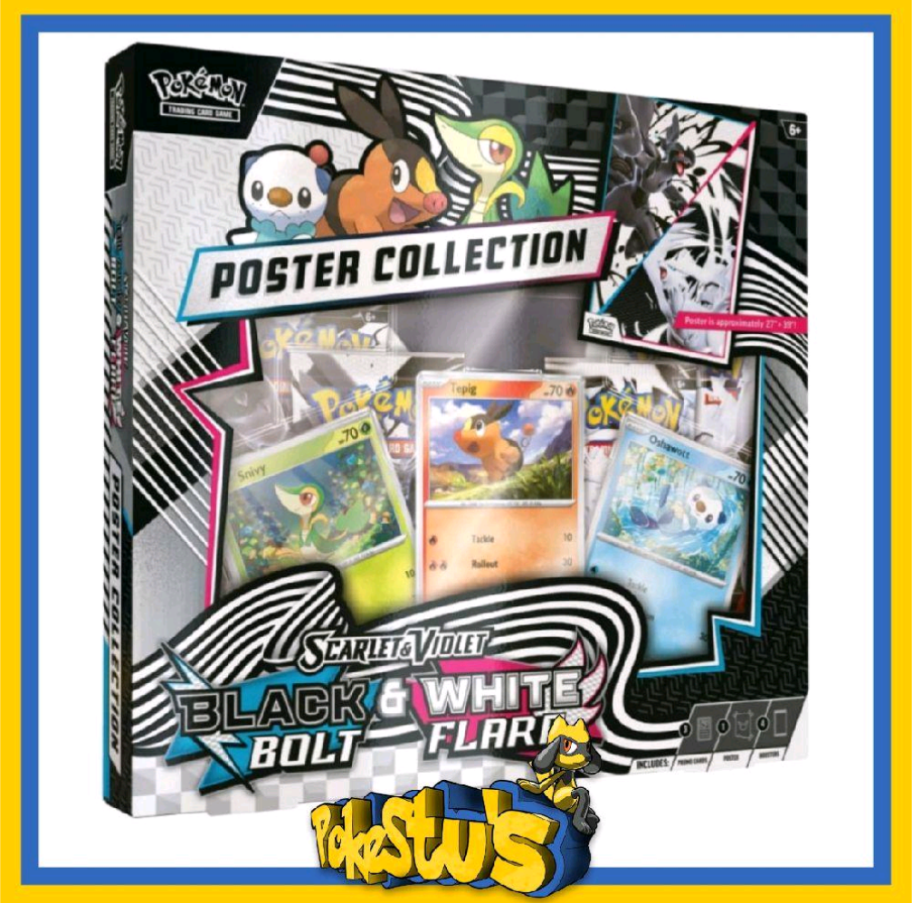 Black Bolt & White Flare Unova Poster Collection