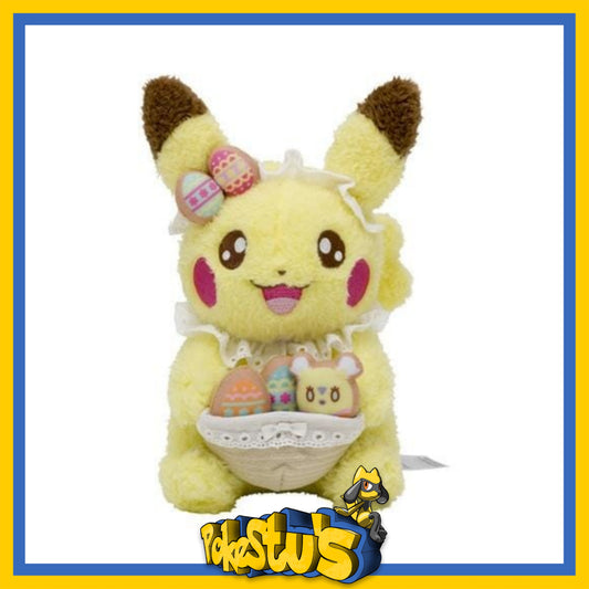 Yum Yum Easter Pikachu Plush- Japanese Pokémon Centre