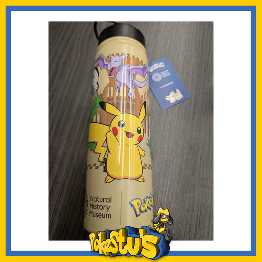 Pikachu Metal Water Bottle - Pokémon x Natural History Museum Exclusive.