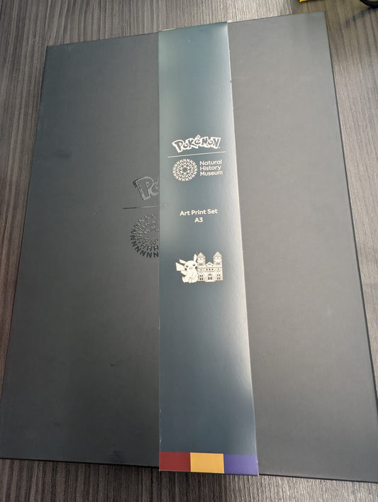 A3 Art Print Set, 5 Posters - Pokémon x Natural History Museum Exclusive.
