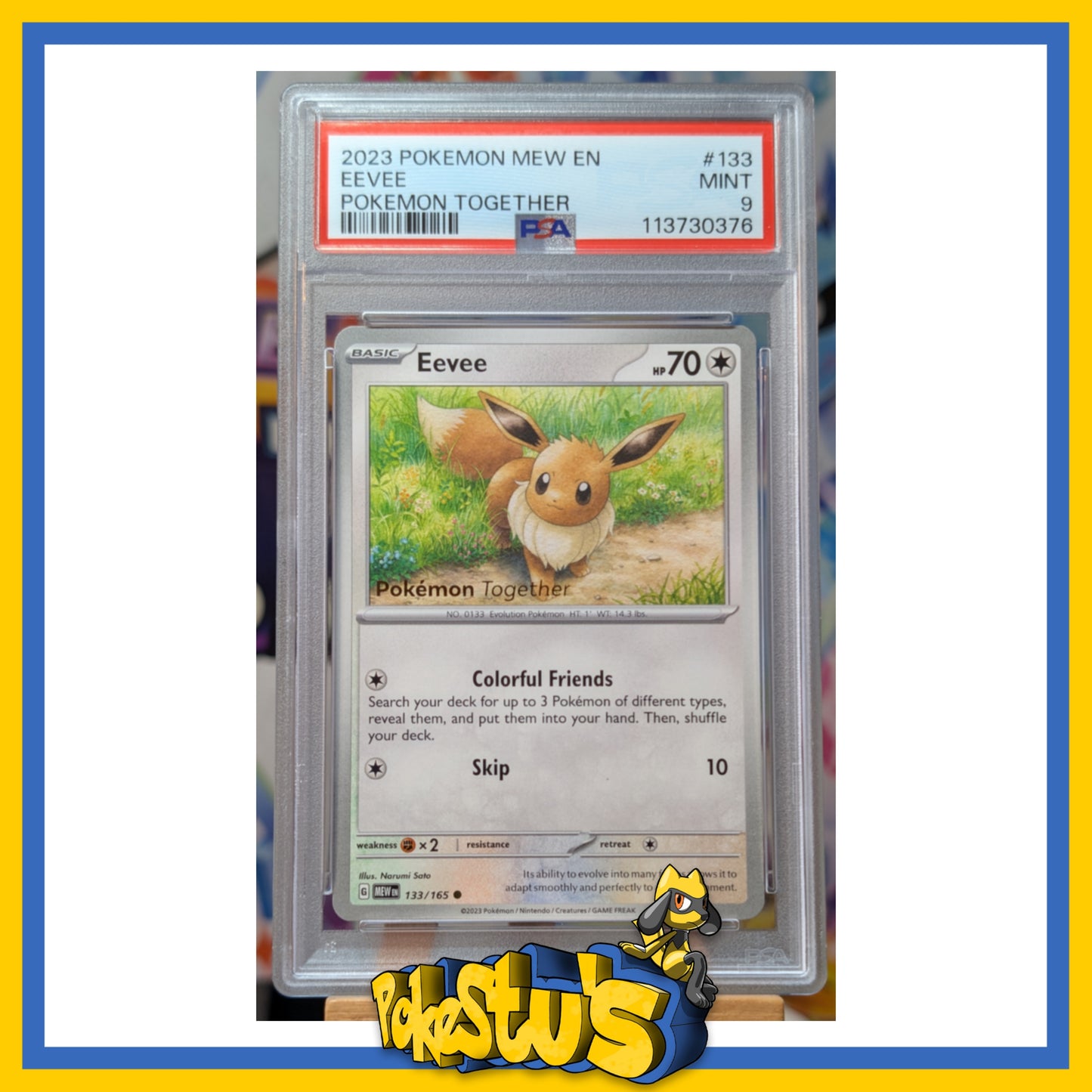 Eevee - 133/165 - PSA 9