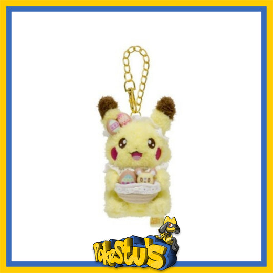 Yum Yum Easter Pikachu Mascot Key Chain - Japanese Pokémon Centre Exclusive.
