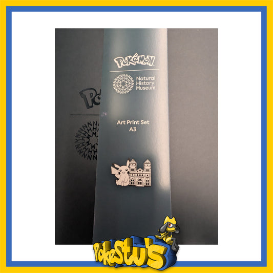 A3 Art Print Set, 5 Posters - Pokémon x Natural History Museum Exclusive.