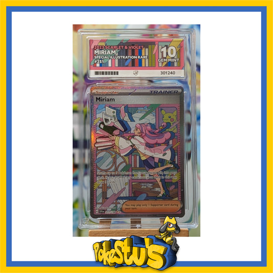 Miriam 251/198 SIR - Scarlet & Violet Base Set - English ACE GEM MINT 10