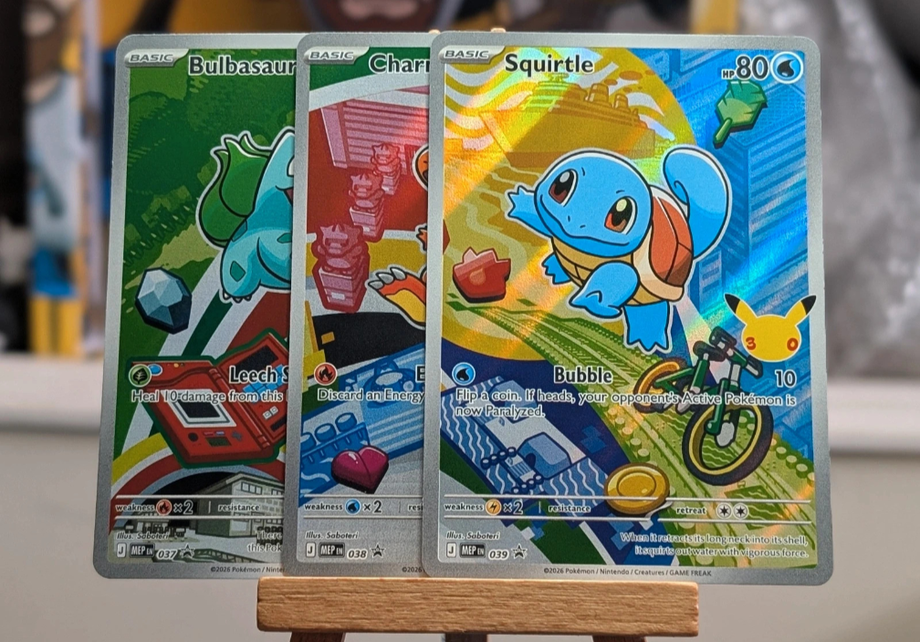 Bulbasaur, Charmander, Squirtle -  MEP 037, 038 & 039 - First Partner