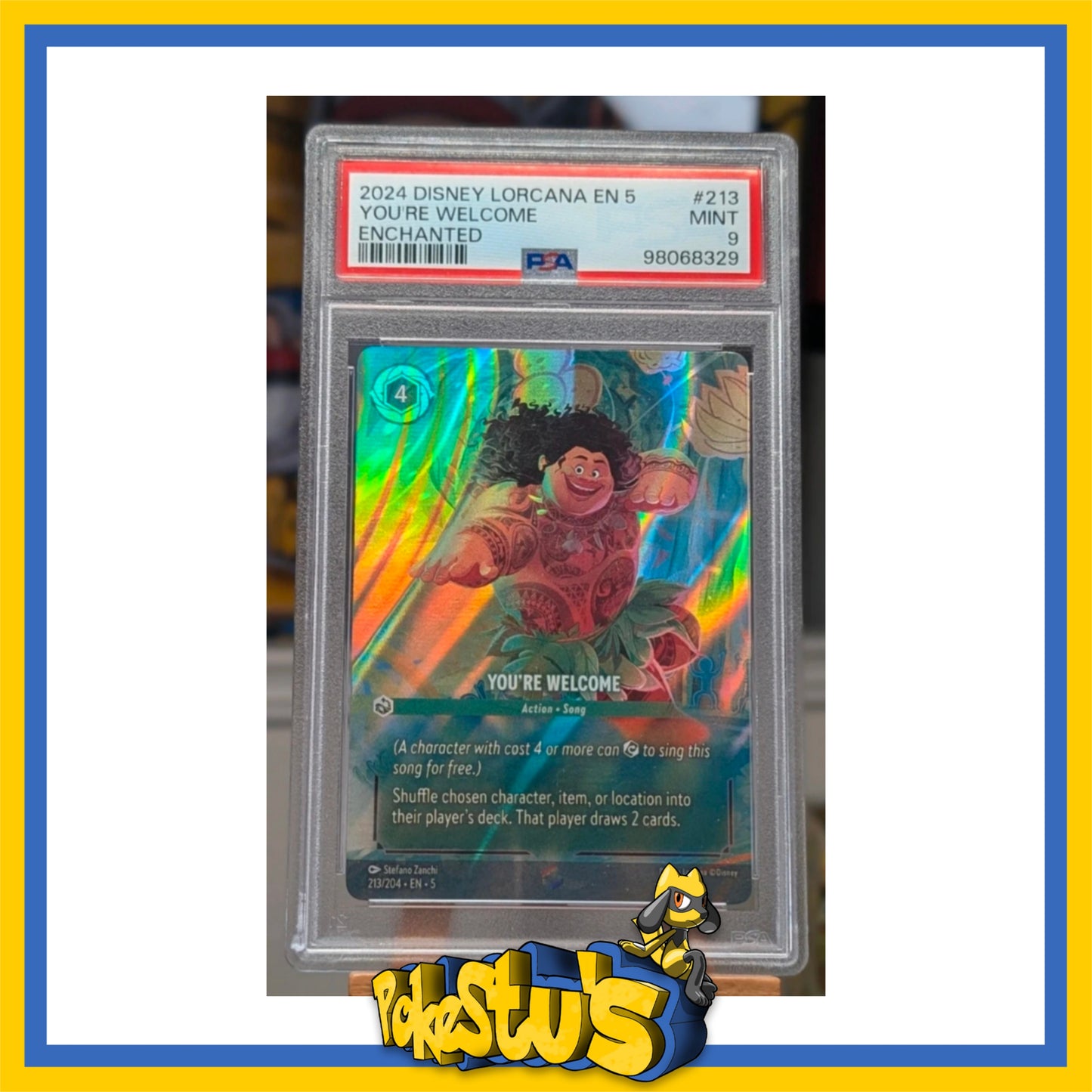 You're Welcome- 213/204 - PSA 9.