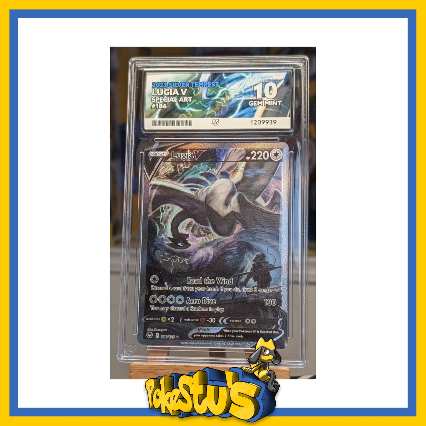 Lugia v - 186/195 - Ace Gem Mint 10