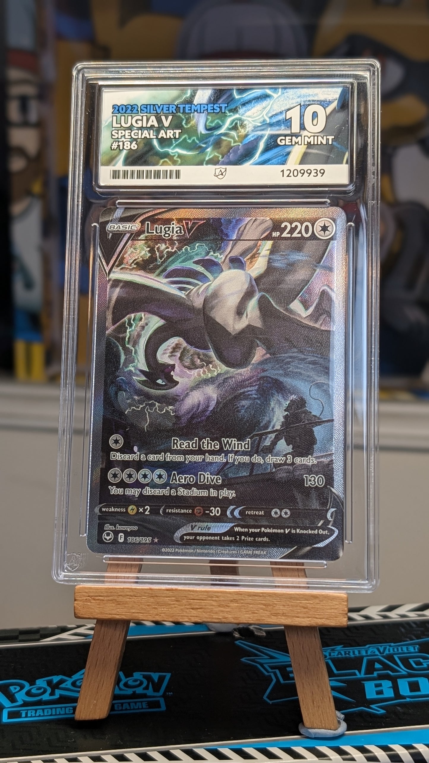 Lugia v - 186/195 - Ace Gem Mint 10