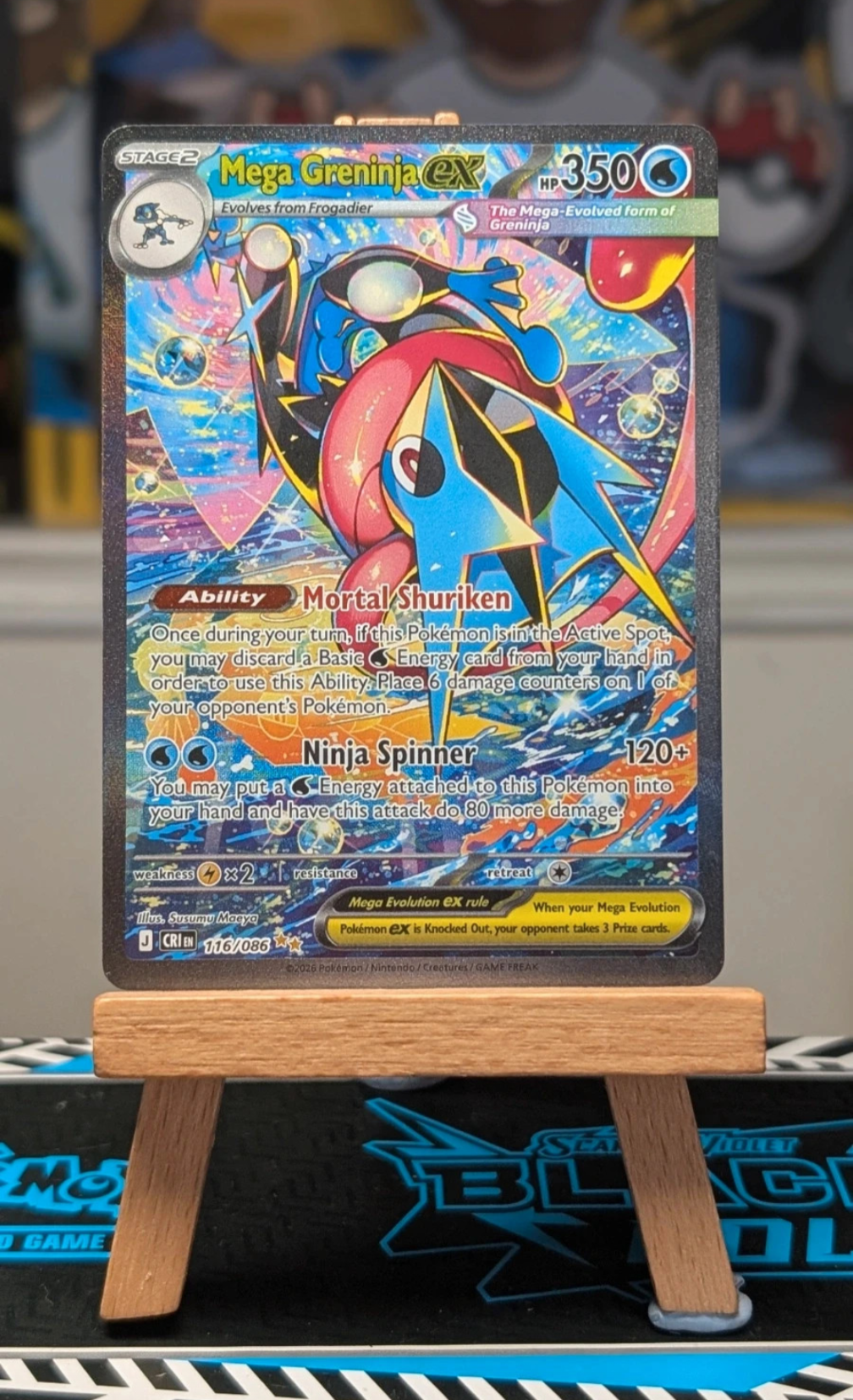 Mega Greninja ex - 116/086 - Chaos Rising.