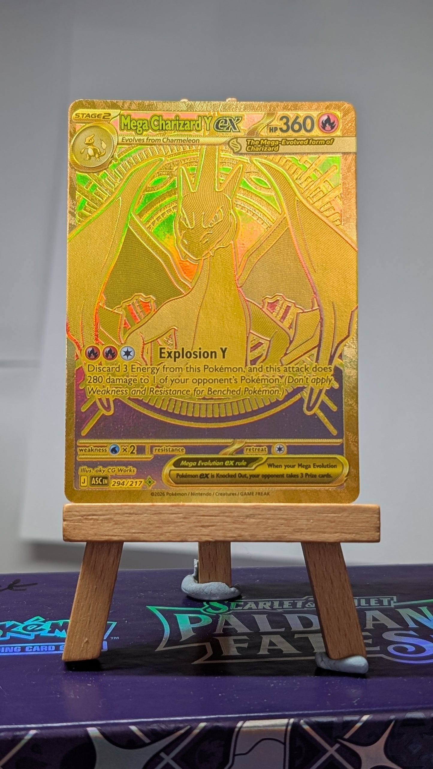 Gold Mega Charizard Y EX - 294/217