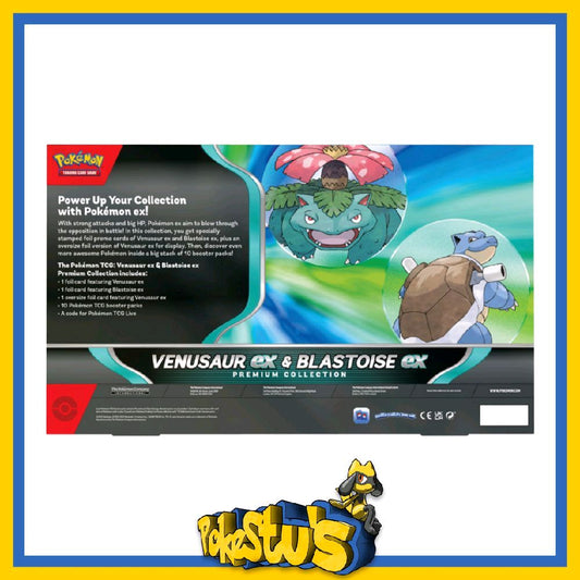 Venusaur ex & Blastoise ex Premium Collection