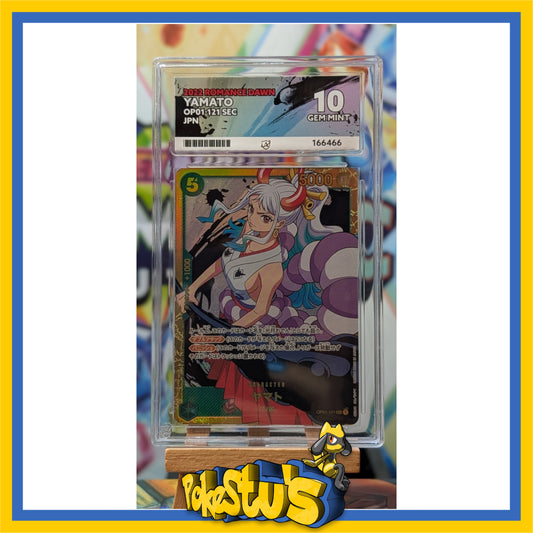 Yamato SEC OP01-121  One Piece Card Game Japanese Alt Art ACE 10