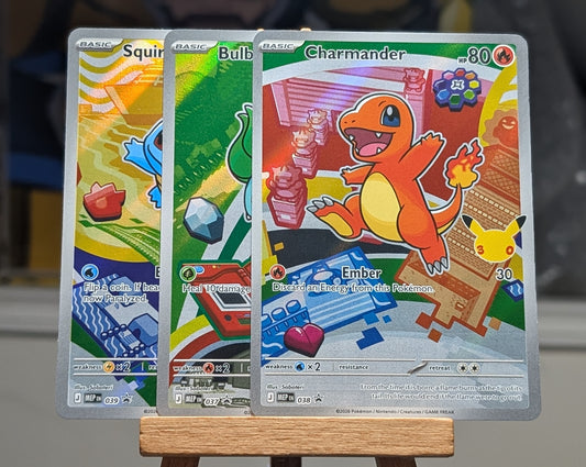 Bulbasaur, Charmander, Squirtle -  MEP 037, 038 & 039 - First Partner