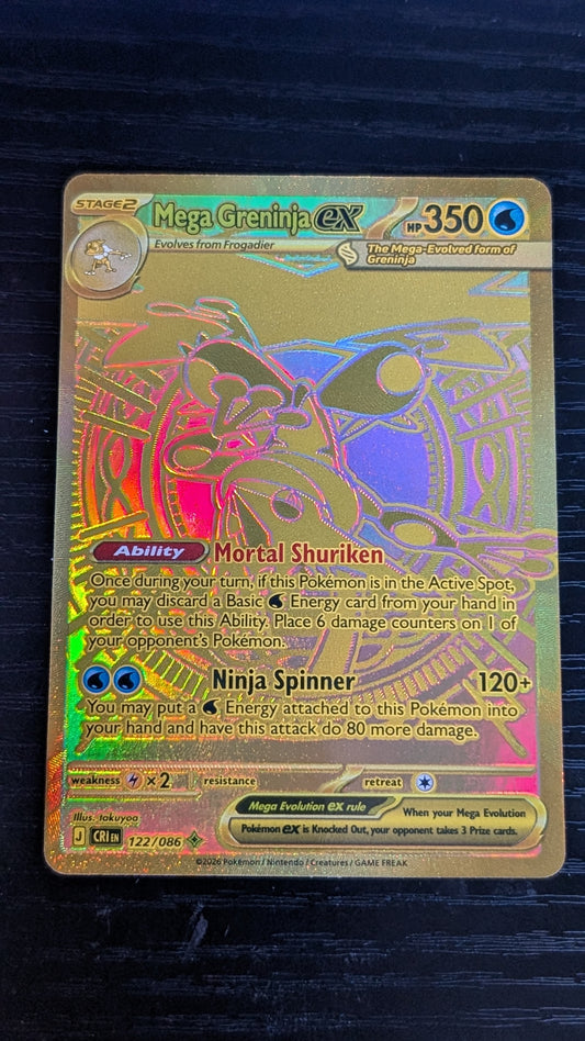 Mega Greninja EX - 122/086 - Chaos Rising