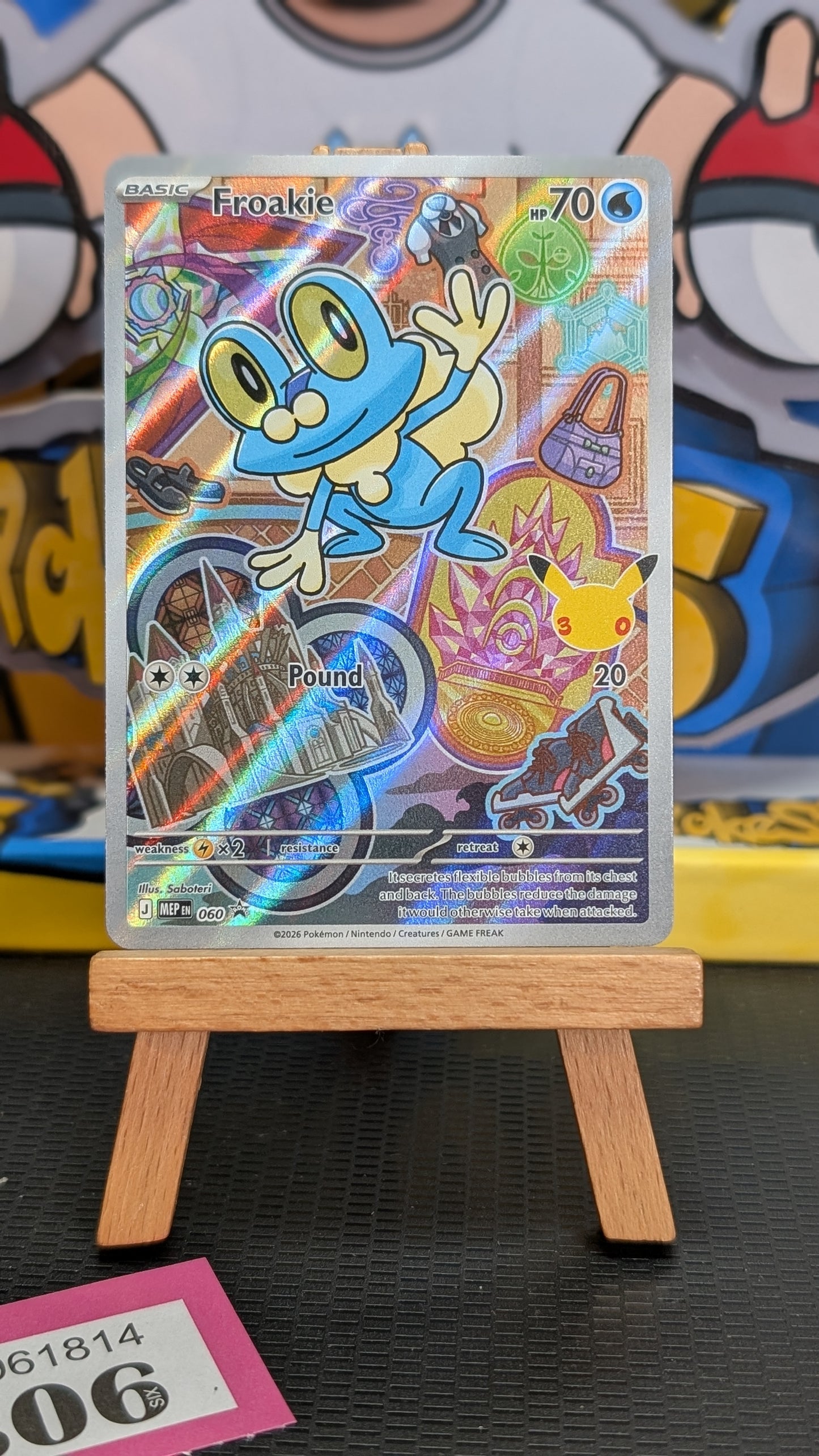 First Partner Series 3 - Froakie 060, Chespin 058, Fennekin.