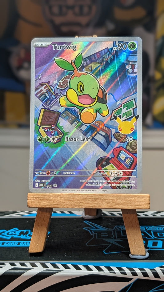 First Partner Illustration Collection - Series 1 Gen 4 - Chimchar, Turtwig, Piplup.