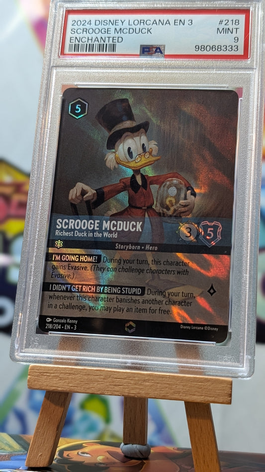 Disney Lorcana Scrooge McDuck Enchanted PSA 9