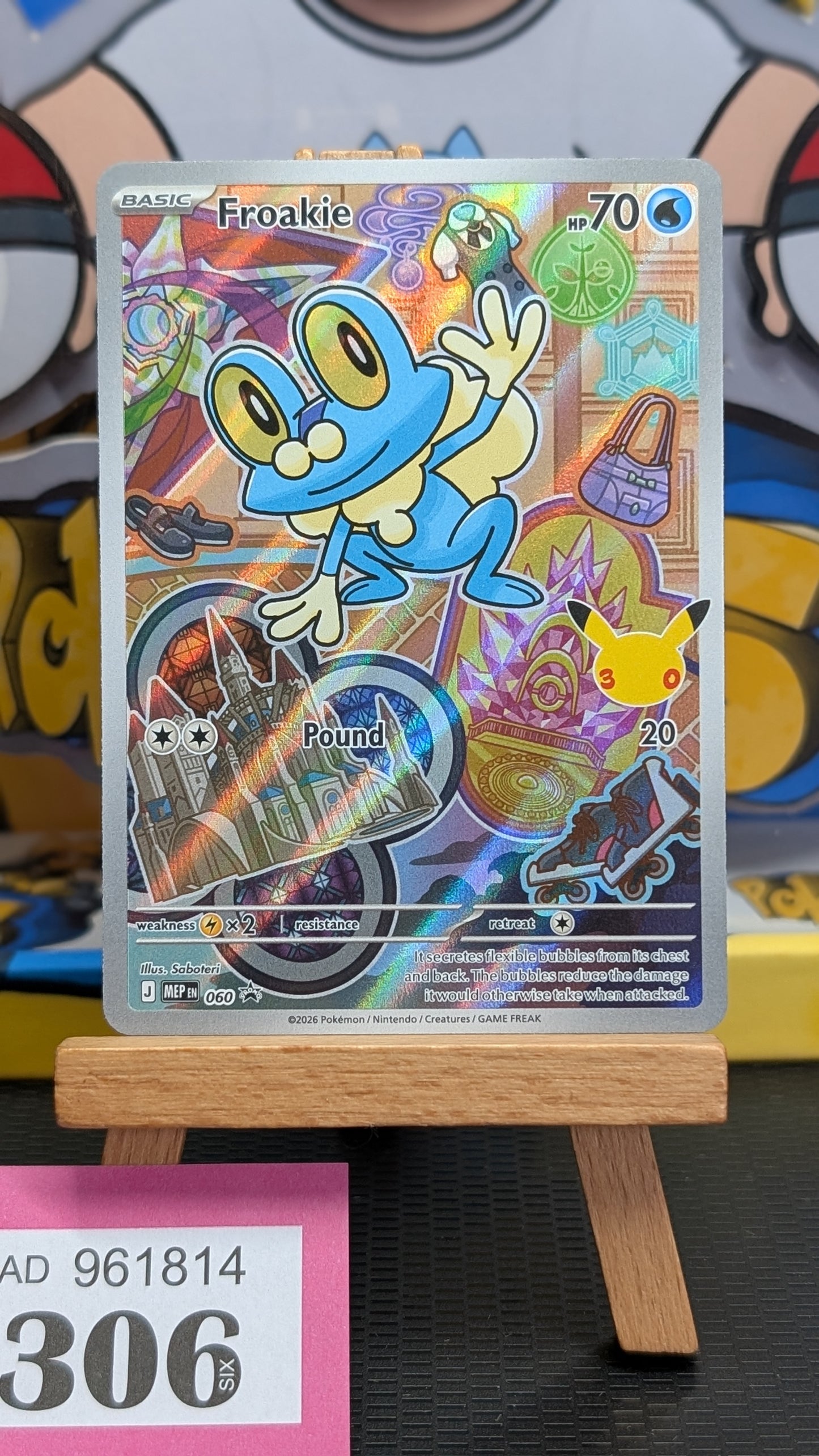 First Partner Series 3 - Froakie 060, Chespin 058, Fennekin.