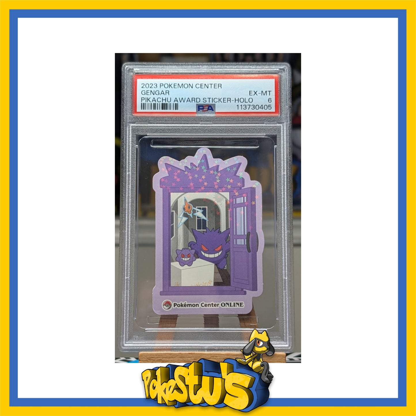 Gengar - PSA 6 - Japanese Pokemon Center Online Award Pikachu Sticker