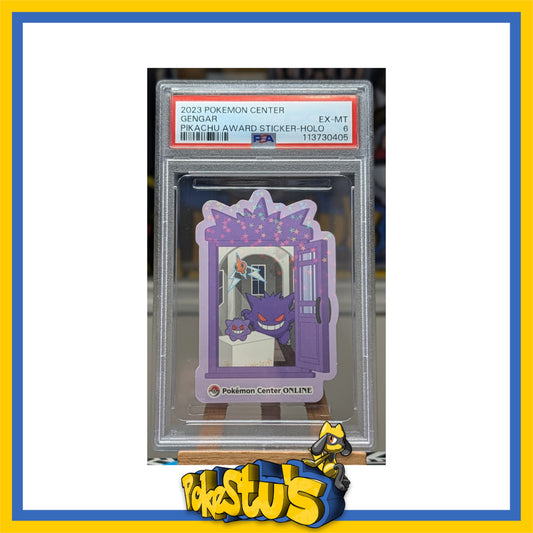 Gengar - PSA 6 - Japanese Pokemon Center Online Award Pikachu Sticker