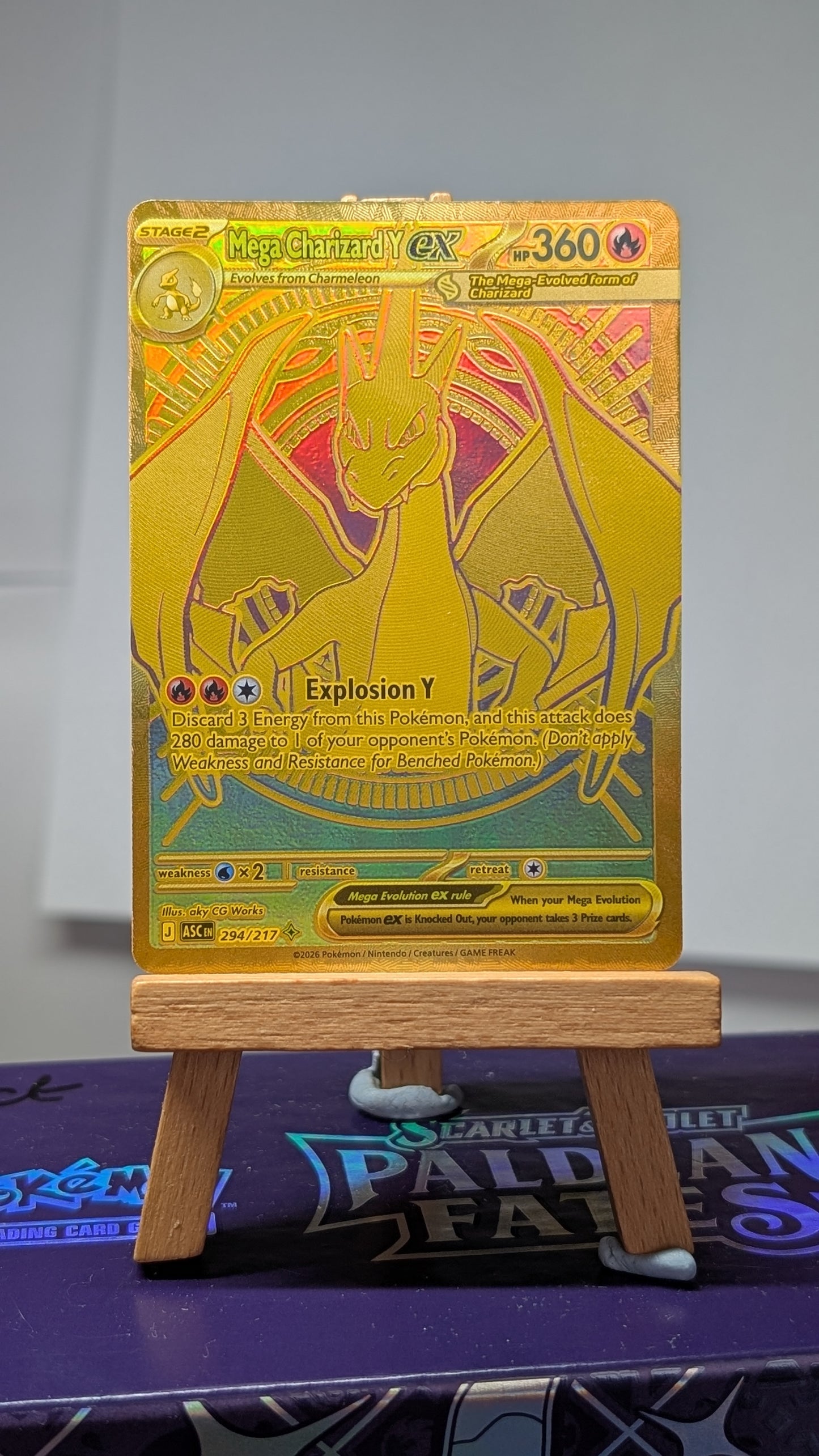 Gold Mega Charizard Y EX - 294/217