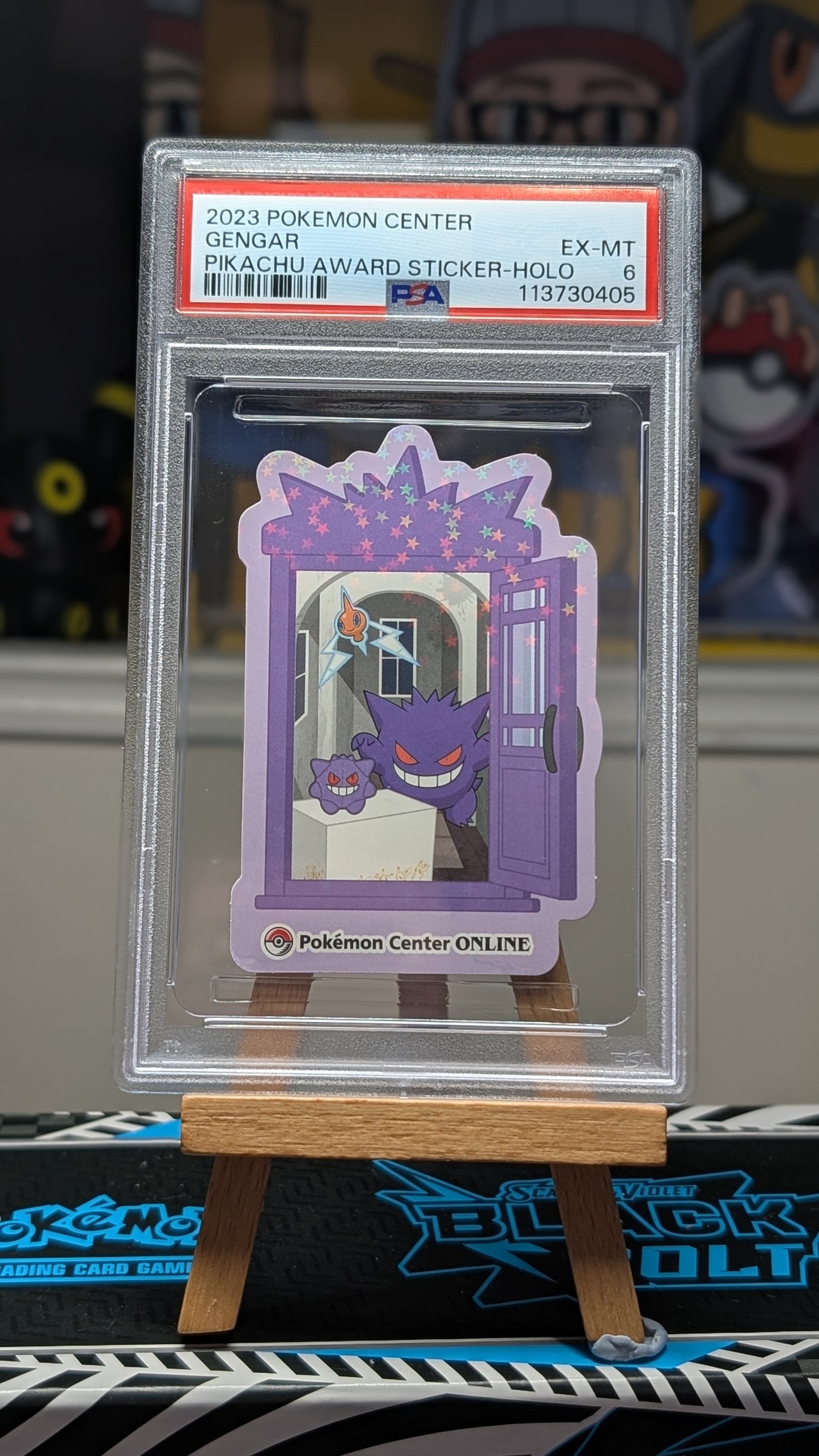 Gengar - PSA 6 - Japanese Pokemon Center Online Award Pikachu Sticker