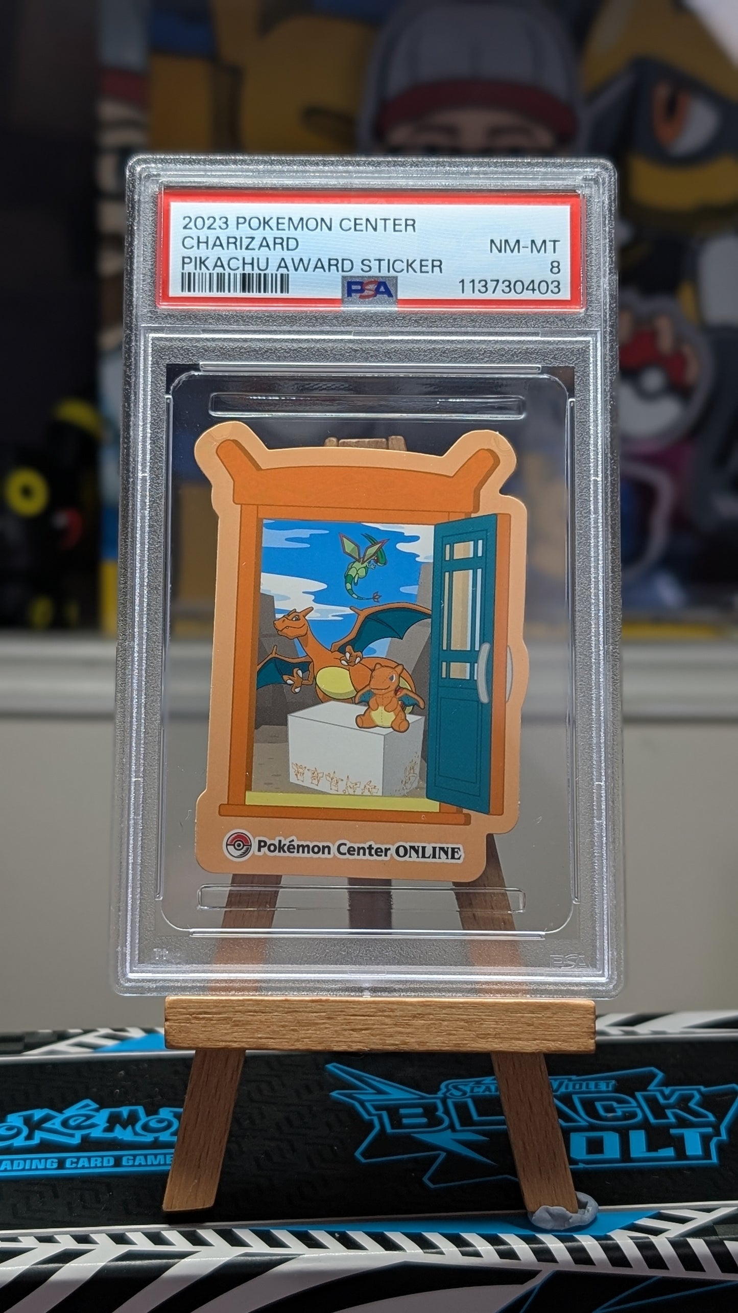 Charizard - PSA 8 - Japanese Pokemon Centre Online award sticker