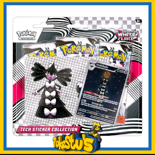 White Flare Tech Sticker Collection