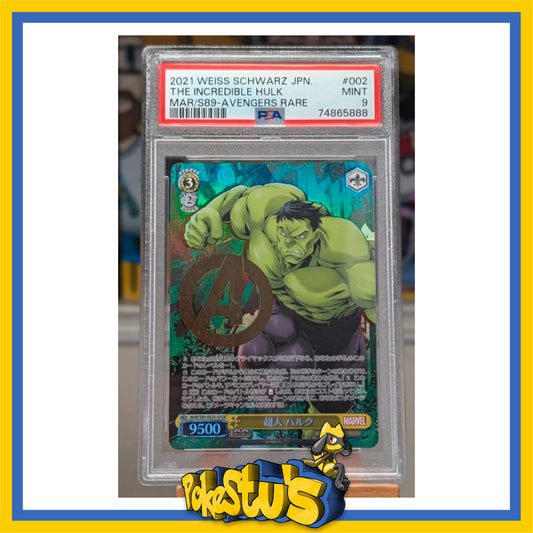 Hulk - MAR/S89-002A AVGR - Gold Stamp Foil - PSA 9